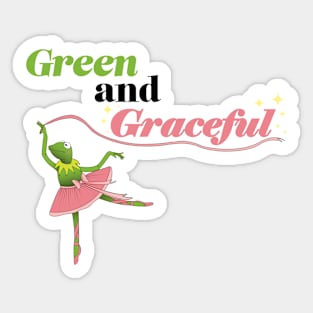 Green and Graceful Sticker